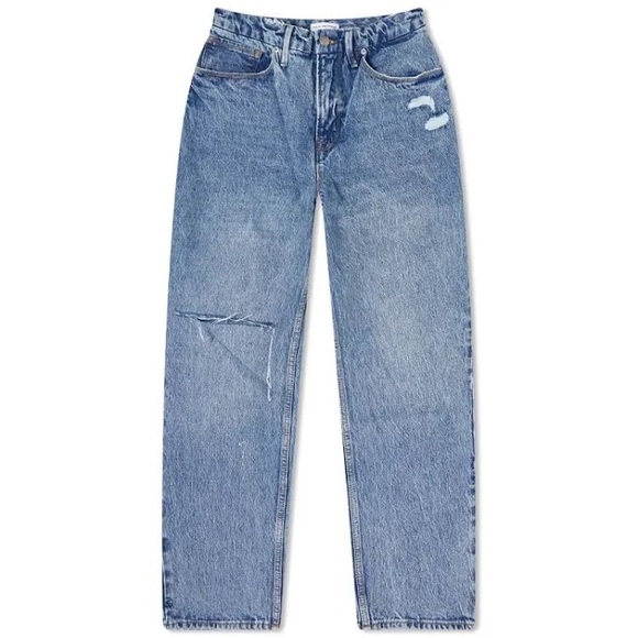 NWT Good American Good 90s Duster Straight Leg Jean in Blue950 - Picture 8 of 8